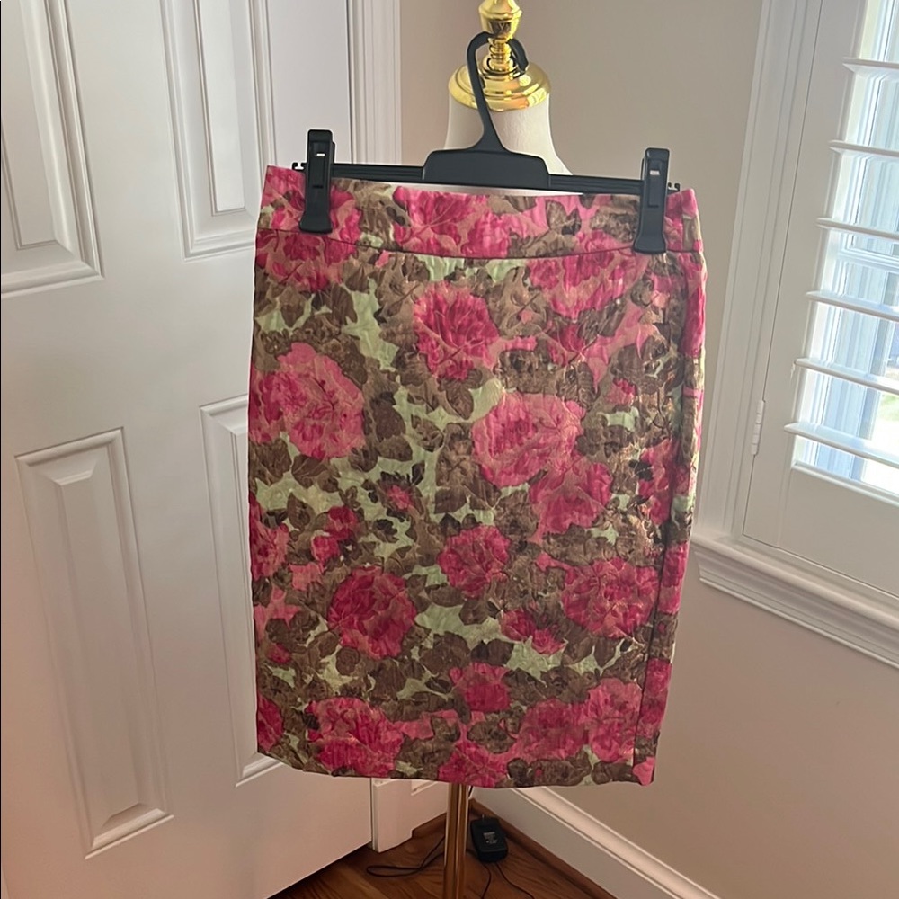 J. Crew Pink Pencil Skirt Knee-Length Cocktail